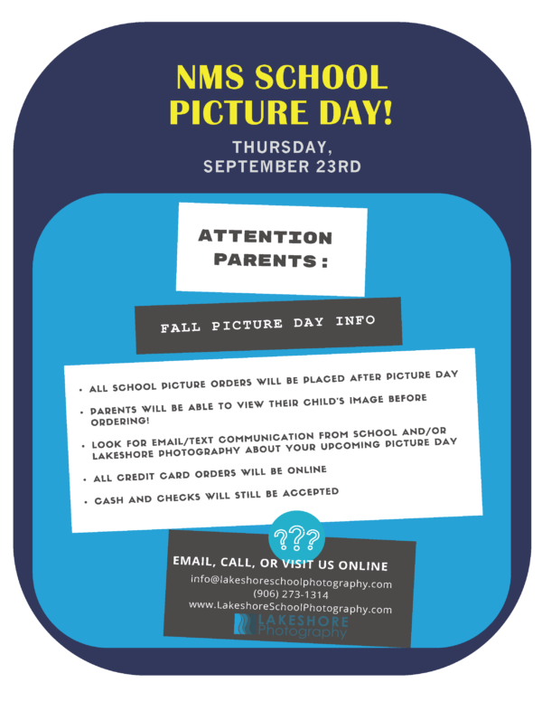 Middle School Picture Day Negaunee Public Schools